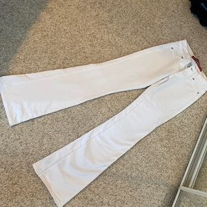 Dax Jeans white stretch bell bottoms cotton x spandex size XS
